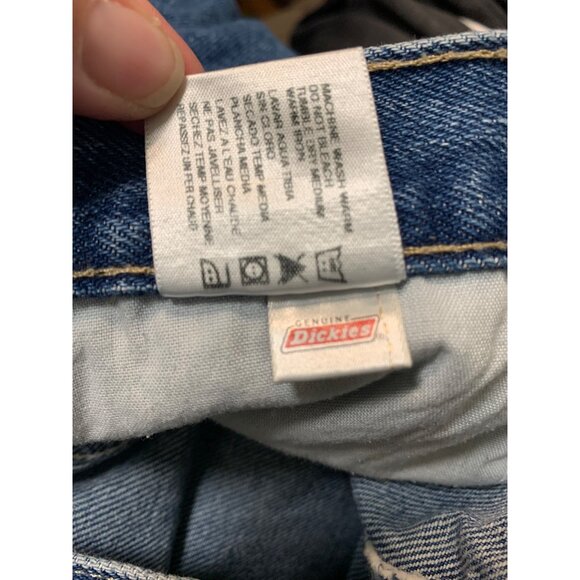 Dickies Relaxed Fit Carpenter Denim Blue Jean Shorts Mens Size 42 Casual Summer - Picture 6 of 6